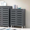 Cabinet Shoe Storage 2 Door Rack Cupboard Doors Stand Drawer Unit Footwear