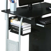 Small Corner Computer Desk w/ Printer Shelf CPU Stand Home Office PC Laptop Desk