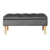 Chesterfield Ottoman Bench Velvet Deep Button Seat Storage Chest Toy Rect Stool