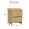 Modern Bedside Table Cabinet 2/3/4 Chest of Drawers Storage Nightstand Bedroom