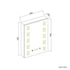 LED Bathroom Mirror Cabinet With Shaver Socket Demister Illluminated Lights IP44