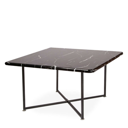 Black Marble Effect Coffee Table 80*80 cm Square MDF Sofa Side Table