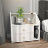 Modern Bedside Tables Cabinet Chest of Drawers Nightstand 2 Drawers Bedroom