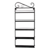 5 Tier Nail Polish Rack Organizer Wall Mounted Cosmetic Display Holder Black