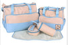 Large Multi-function 5pcs Baby Nappy Diaper Mummy Hospital Changing Bag Handbag
