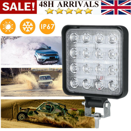 2X LED Work Light Bar Flood Spot Lights Driving Lamp Offroad Car Truck SUV 12V