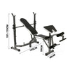 Adjustable Sit Up Weight Bench Barbell Dip Station Lifting Chest Press Home Gym