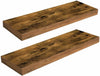 HOOBRO Set of 2 Wall Floating Shelves Wall Mounted Shelves Decor Storage Shelves