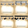 4/6 Ways Steering LED Ceiling Spot Lights Spotlight Fittings Kitchen GU10 Bulbs