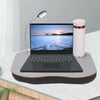 Laptop Stand Cushion Tray Notebook Computer Reading Table Cup Holder with 5 LED