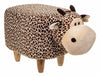 ANIMAL SHAPE FOOTSTOOL PADDED CUSHION STOOL POUFFE REST SEAT OTTOMAN CHILD TOY