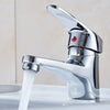 Modern Bathroom Taps Basin Sink Mono Mixer Chrome Cloakroom Tap with 2 Hoses