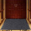 Non Slip Rubber Mat Door Mats Indoor Outdoor Washable Rugs Welcome Door Mat (40cm x 60cm (16" x 24") Gray)