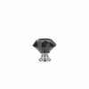16x Door Knobs Handles Black Crystal Glass Cupboard Drawer Cabinet Kitchen