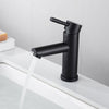 Modern Bathroom Basin Taps Mixer Tap Single Lever Mono Brass Tap Black Faucet (black basin tap)