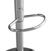Set of 2 Velvet Bar Stools Swivel Chairs Height-adjustable Chrome Leg Kitchen
