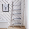 Leaning Ladder Shelving Unit 5Tier Display Bookshelf Bookcase Wall Shelf Storage