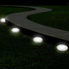 16 LED Solar Powered Flat Lights LED Buried Deck Light Ground Lamp Outdoor Disk