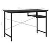Black Modern Metal Computer Desk Shelf Storage Small Workstation Kids Office PC