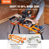79in Mitre Saw Stand with One-piece Mounting Brackets Sliding Rail 330lbs