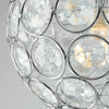 Bathroom Ceiling Light Fitting Chrome Finish Modern Clear Acrylic Jewel Design
