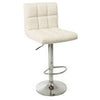 Cuban Bar Stools Faux Leather Gas Lift Modern Breakfast Kitchen Barstool Swivel