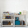 Neo 5 Tier Blue Large Steel Garage Shelving Racking Unit Storage Racks 180x90x40