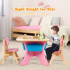 Kids Table Chair Set Children Toddler Study Painting Desk Home School W/ Drawers