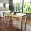 Medina Dining Table 4 6 Seater Rectangular Wooden MDF Kitchen Home Furniture