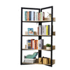 4-Tier Triangle Storage Shelf Bookshelf Display Unit Cabinet Steel Frame