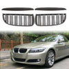 Auto Kidney Grille Gloss Black Double Slat for BMW E90 E91 05-08 Style UK Stock