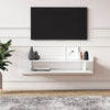 Luica Floating Wall Mount Modern TV Unit - Colours - Gloss White or Black