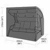 HEAVY DUTY WATERPROOF COVER FOR 3 SEATER SWINGING GARDEN HAMMOCK SWING PATIO