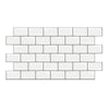 12"x12" Subway Peel and Stick Backsplash Tile 3D Vinyl Sticker Kitchen/Bathroom