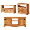 Corona TV Unit Solid Pine Straight Stand Cabinet Media Entertainment Mexican