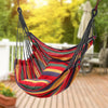 Portable Hanging Hammock Chair Swing Seat w/ Pillow Rope Garden Yard In/Outdoor