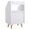 Bedside Cabinet Lamp Table Wooden Bedroom Nightstand With Storage Drawer Shelf