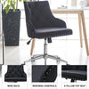 Velvet Home Office Chair Computer Desk Chairs Ergonomic Swivel Tilt Lift Black