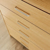 Chest of Drawers White Bedroom Furniture 5 Drawer Silver Handles Metal Runners