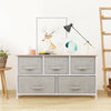 Storage Drawer Units 5-Drawer Clothing Organizer for Bedroom Fabric Cabinet Unit