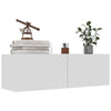 TV Cabinet TV Stand Unit Wall Mounted Floating Cupboard 2 Compartments Furniture