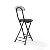 2/4x Small Dining Chair Foldable Wood Metal Kitchen Dinner Seat Space Saving