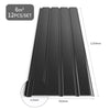 Mondeer 12 PCs Corrugated Roof Sheets Profile Galvanized Metal Roofing Black