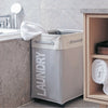 Folding Large Rolling Laundry Basket with Wheel Dirty Clothes Hamper Storage Bin