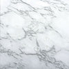 5M Glossy White Grey Marble Vinyl Film Wrap Sticky Back Self Adhesive Sticker