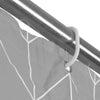 Modern Waterproof Geometric Bathroom Shower Curtain With Hooks Long 180 x 200cm