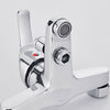 Luxury Bath Filler Shower Mixer Tap w/ Handset Bathroom Taps Chrome For Bathroom