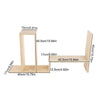 Multipurpose Desk Bookshelf Desktop Storage Organizer Display Shelf Rack Wooden