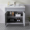 60cm Bathroom Sink Vanity Unit Traditional Basin Base Cabinet Storage Light Grey