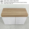 Modern White Chest of Drawers Sideboard Cabinet Storage 8 Draw Bedroom Furniture